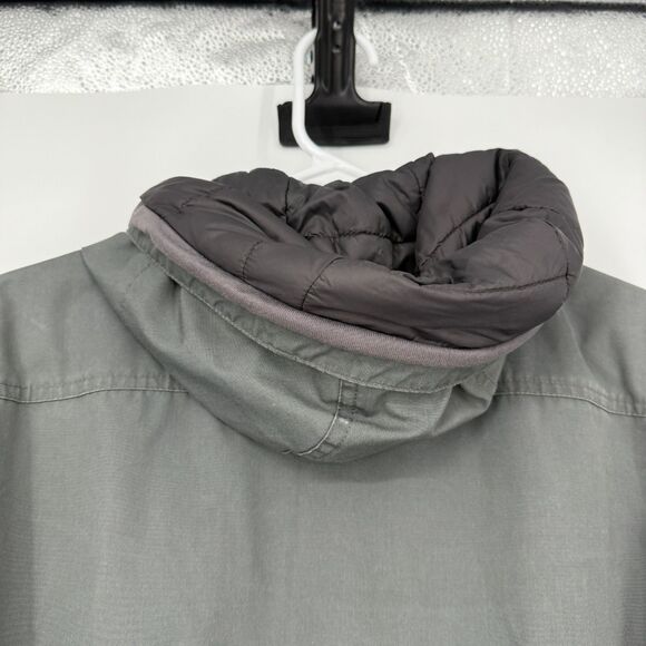 Fjallraven Kiruna Padded Parka Gray G-1000 Hooded Insulated Coat Womens M - Picture 10 of 16